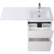 Тумба с раковиной Bianco Opaco 120,3 см BelBagno Kraft KRAFT-LVD-580/1200-2C-PIA-BO + BB1200/480-LV-MR-R