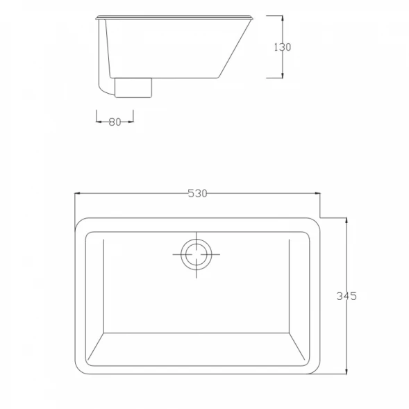Раковина 53x34,5 см Artceram Gea GEL0010100bi*0