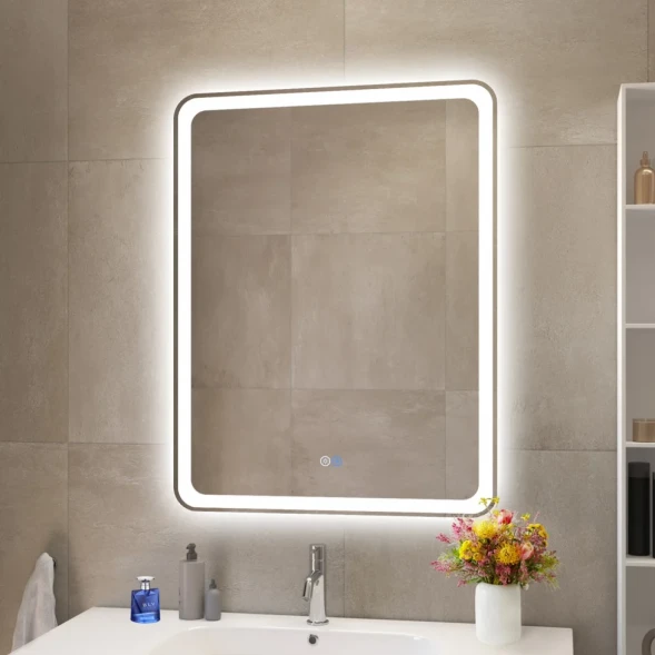 Зеркало Cezares CZR-SPC-MC-600-800-RGB-TCH 60x80 см, с разноцветной подсветкой, сенсорным выключателем, диммером