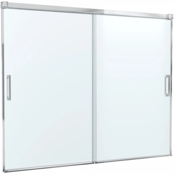 Шторка на ванну Cezares Tandem Soft TANDEM-SOFT-VF-2-180/145-P-Cr 180 см, профиль хром, стекло текстурное