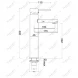 Смеситель для раковины Feramolli Ele BL648H черный матовый
