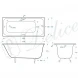 Ванна чугунная Delice Continental Plus DLR230634R 170x70 см, с отверстиями под ручки, белый