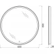 Зеркало 60x60 см BelBagno SPC-RNG-600-LED-TCH