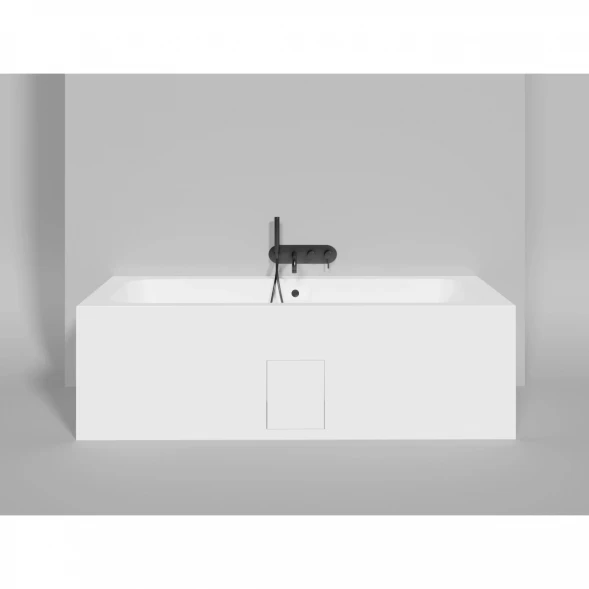 Ванна из литьевого мрамора Salini S-Stone Orlanda Axis 103221M 191,1x80,5 см, белый матовый