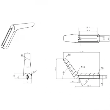 Крючок Wonzon & Woghand WW-V4301-CR для ванны, хром