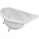 Ванна из литьевого мрамора Marmo Bagno Турин MB-TR170-95 170x95 см R, белый