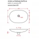 Раковина чаша 60x42 см Artceram La Fontana LFL0010100