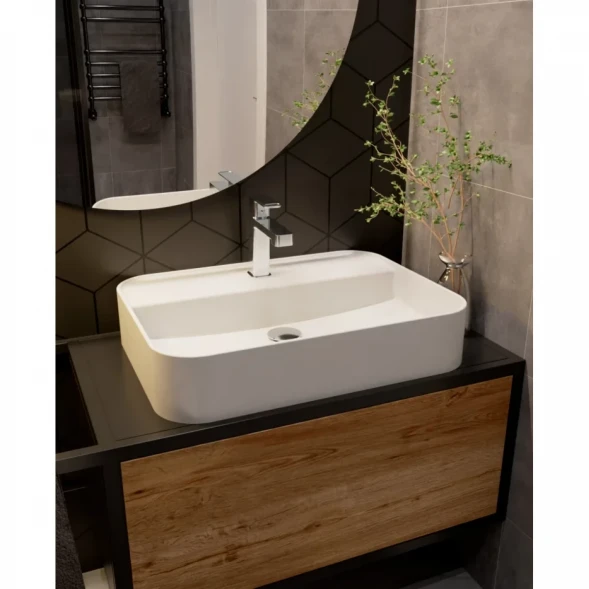 Смеситель для раковины AQUAme Parma AQM6610CR без донного клапана, хром