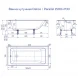 Ванна чугунная Delice Parallel DLR220503R 150x70 см, с ручками, белый