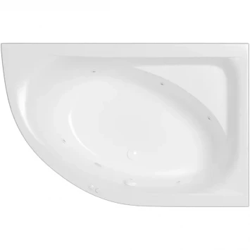 Акриловая ванна Whitecross Aquarella 0109.170110.100.SOFT.WH 170x110 см R, с гидромассажем, угловая, белый