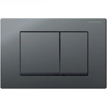 Кнопка смыва Charus Minimalista FP.310.GRP.01 для инсталляции, графит матовый