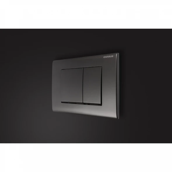 Кнопка смыва Charus Minimalista FP.310.GRP.01 для инсталляции, графит матовый