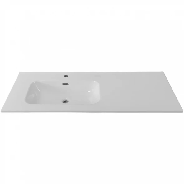 Раковина BelBagno BB1200ETL-L 121x46,5 см L, накладная, белый