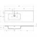 Раковина BelBagno BB1200ETL-L 121x46,5 см L, накладная, белый