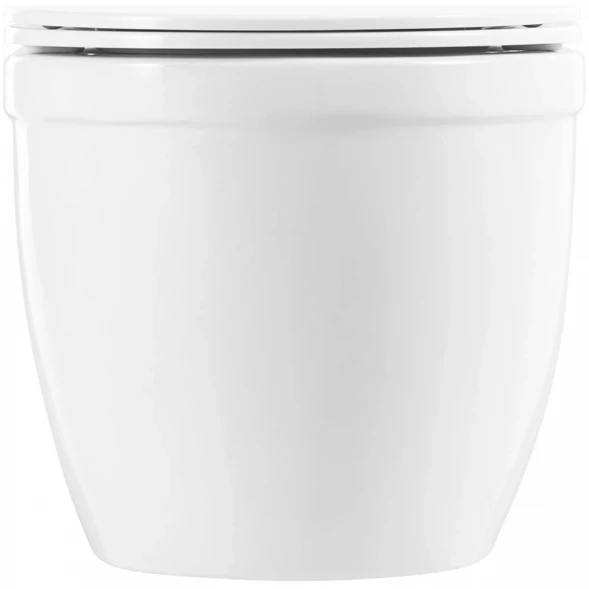 Унитаз подвесной BelBagno Loto BB070CHR/SC безободковый, с сиденьем микролифт, белый
