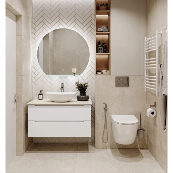 Тумба Bianco Opaco 89,6 см BelBagno Etna ETNA-900-2C-SO-BO-P