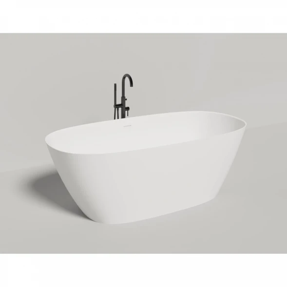 Ванна из литьевого мрамора Salini S-Sense Sofia 102519G 185x90 см, отдельностоящая, белый глянец