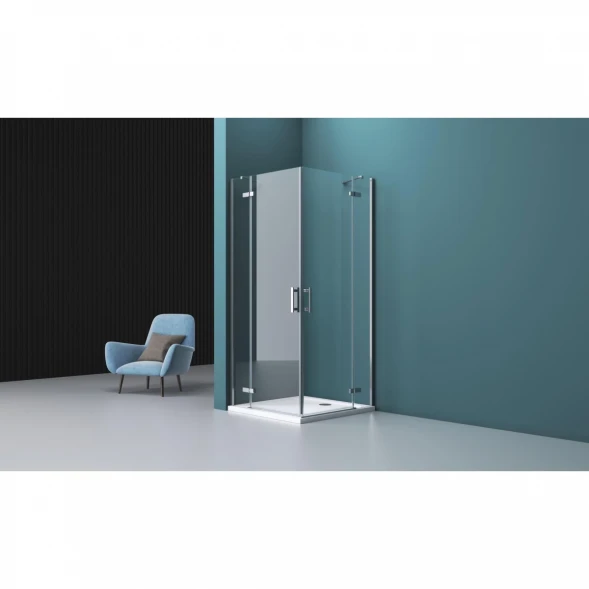 Душевой уголок 120x100 см BelBagno Kraft KRAFT-AH-22-120/100-C-Cr-L прозрачное