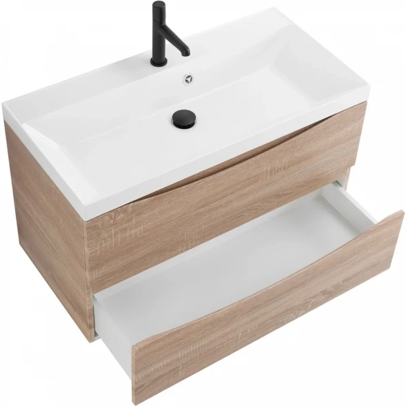Тумба Rovere Bianco 89,6 см BelBagno Marino MARINO-900-2C-SO-WO-P