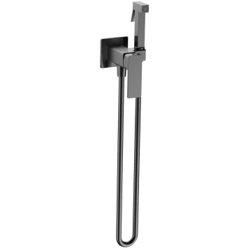 Гигиенический душ AQUAme Savona AQM6817GM со смесителем, оружейная сталь