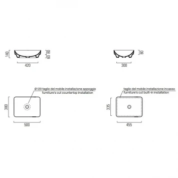 Раковина 50x38 см GSI Pura 884711