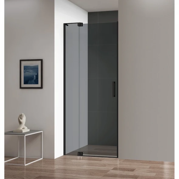 Душевая дверь 70-80 см Cezares SLIDER-B-1-70/80-GRIGIO-NERO графитовое