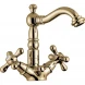 Смеситель для раковины Emmevi Deco Old 12615/BR с донным клапаном, бронза