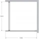 Душевая перегородка Cezares Liberta LIBERTA-L-1-130-120-C-NERO 130 см, профиль черный матовый, стекло прозрачное
