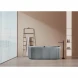 Ванна из литьевого мрамора AltroBagno Fabiana AltroBagnoFabiana090207GraniteGray 170x80 см, отдельностоящая, серый гранит