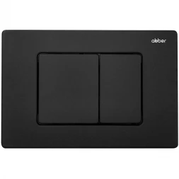 Кнопка смыва Abber AC0120MB для инсталляции, черный матовый