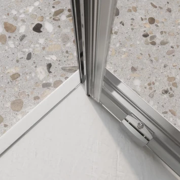 Душевой уголок BelBagno Luce LUCE-AH-1-150/80-C-Cr 150x80 см, профиль хром, стекло прозрачное
