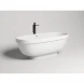Ванна из литьевого мрамора Salini S-Stone Greca 103121M 180x80 см, отдельностоящая, белый матовый