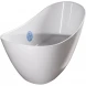 Ванна из литьевого мрамора Marmo Bagno Верона MB-VR170-80 168x77 см, отдельностоящая, белый