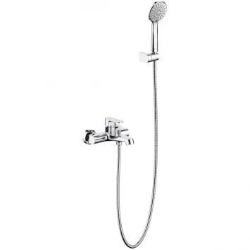 Смеситель для ванны Aquatek Оберон AQ1249CR с душевым гарнитуром, хром
