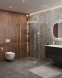 Душевой уголок Cezares Molveno MOLVENO-RH-1-120/90-C-BORO-IV 120x90 см, профиль золотой матовый, стекло прозрачное
