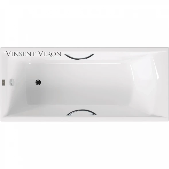 Ванна чугунная Vinsent Veron Devon VDV1807545H/E60327CH 180x75 см, с ручками, белый