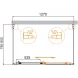 Душевой уголок Cezares Molveno MOLVENO-AH-12-130/80-C-Cr-IV 127x80 см, профиль хром, стекло прозрачное