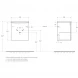 Тумба Rovere Moro 49,6 см BelBagno Etna ETNA-500-1A-SO-RW-P-R