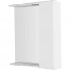 Зеркальный шкаф 60x75 см Bianco Lucido BelBagno Marino MARINO-SPC-600/750-1A-BL-P-R