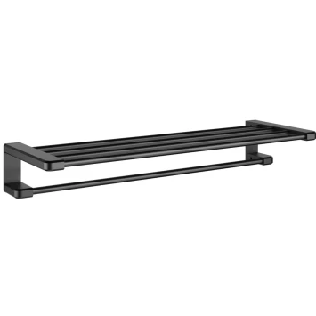 Полка для полотенец Wonzon & Woghand WW-V3902-MB 60 см, черный матовый