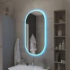 Зеркало Cezares CZR-SPC-ELS-500-950-RGB-TCH 50x95 см, с разноцветной подсветкой, сенсорным выключателем, диммером