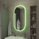 Зеркало Cezares CZR-SPC-ELS-500-950-RGB-TCH 50x95 см, с разноцветной подсветкой, сенсорным выключателем, диммером