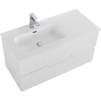 Тумба под раковину Cezares Duet DUET-N-1000-2C-SO-BL-L 100 см L, подвесная, Bianco Lucido