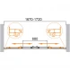 Душевая дверь Cezares Molveno MOLVENO-BF-2-170-P-Cr 170 см, профиль хром, стекло текстурное