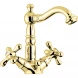 Смеситель для раковины Emmevi Deco Old 12615/OR с донным клапаном, Золото
