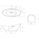 Акриловая ванна Abber AB9233R 183,5x78,5 см, отдельностоящая, красный