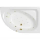 Акриловая ванна Whitecross Aquarella 0109.170110.100.ULTRA.GL 170x110 см R, с гидромассажем, угловая, белый