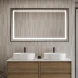 Зеркало BelBagno Kraft SPC-KRAFT-1400-800-SENS-NERO 140x80 см, с LED-подсветкой, сенсорным выключателем, черный