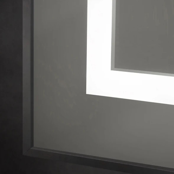 Зеркало BelBagno Kraft SPC-KRAFT-1400-800-SENS-NERO 140x80 см, с LED-подсветкой, сенсорным выключателем, черный
