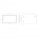 Зеркало BelBagno Kraft SPC-KRAFT-1400-800-SENS-NERO 140x80 см, с LED-подсветкой, сенсорным выключателем, черный